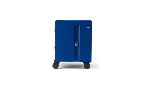 Bretford Cube TVC32USBCSC Pre-Wired USB-C Cart, 32 Devices, Royal Blue