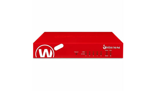 WatchGuard Firebox T45-PoE WGT47000-US Firewall, 5 Ports, PoE+