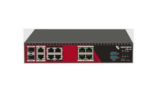 Opengear OM1304-4E-LSP 4 Port Console Manager, 4 Port GbE Switch, Lighthouse
