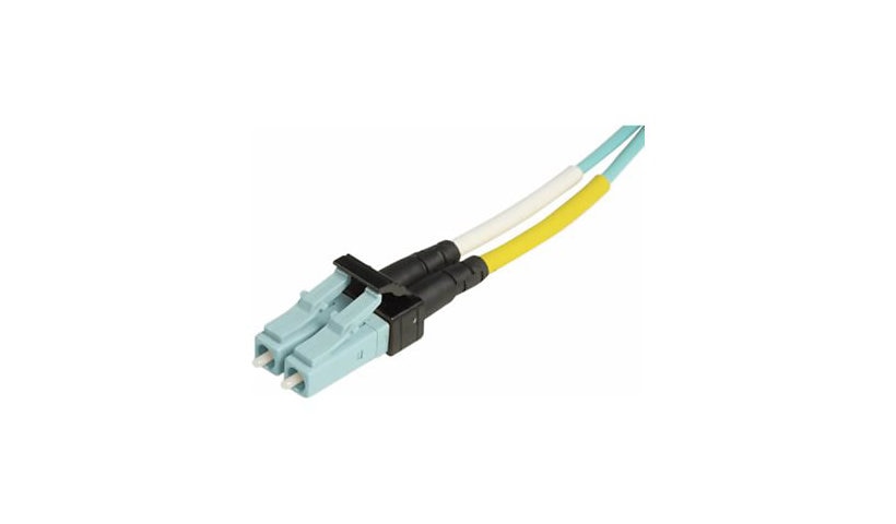 Siemon BladePatch FJ2-LCLC5V-20AP 20m (65.6ft) LC to LC OM4 Multimode Duplex Fiber Jumper, 50/125, OFNP Plenum, Aqua
