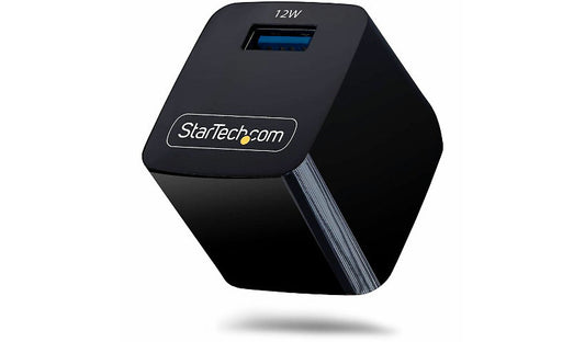 StarTech 011NB-WALL-CHARGER 12W USB-A Wall Charger Black 2 Year