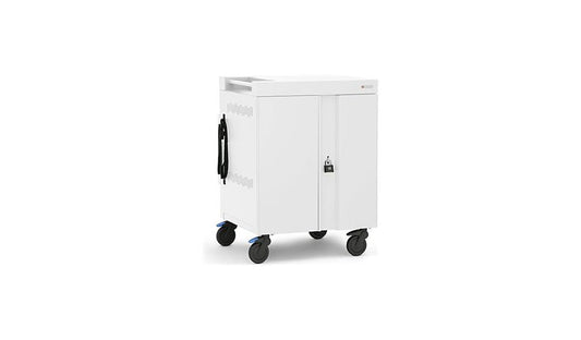 Bretford CUBE Cart Max, 30 Laptops up to 18in, Arctic White, TVCMX30PAC-AW