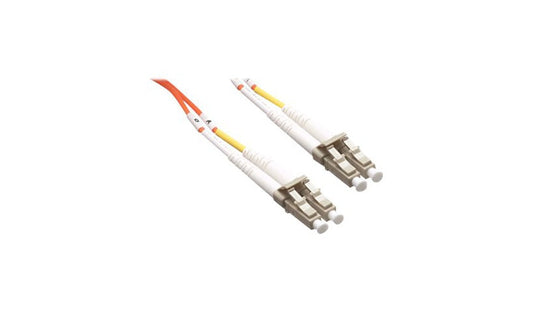 Axiom AXG92623 10m (32.8ft) LC to LC OM1 Multimode Duplex Fiber Optic Cable, 62.5/125, TAA, Orange