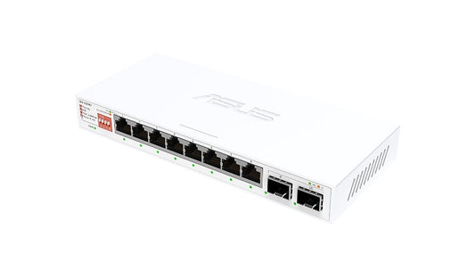 ASUS QG-U1080 8-Port 2.5G Unmanaged Desktop Switch, TAA Compliant