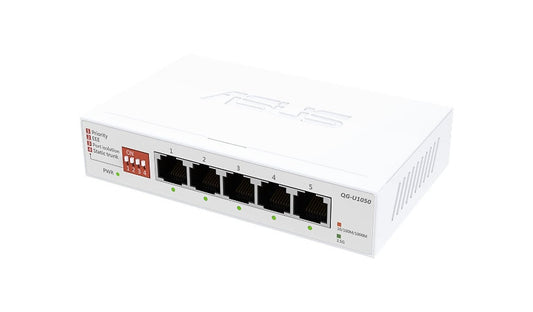 ASUS QG-U1050 5-Port 2.5G Unmanaged Desktop Switch, TAA Compliant