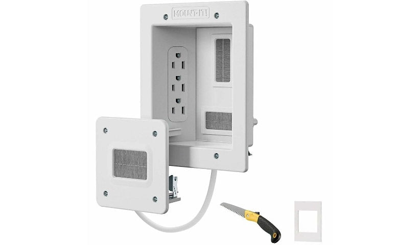 Mount-It! MI-7284 In-Wall TV Cable Concealer 2 Piece Kit Lifetime Warranty