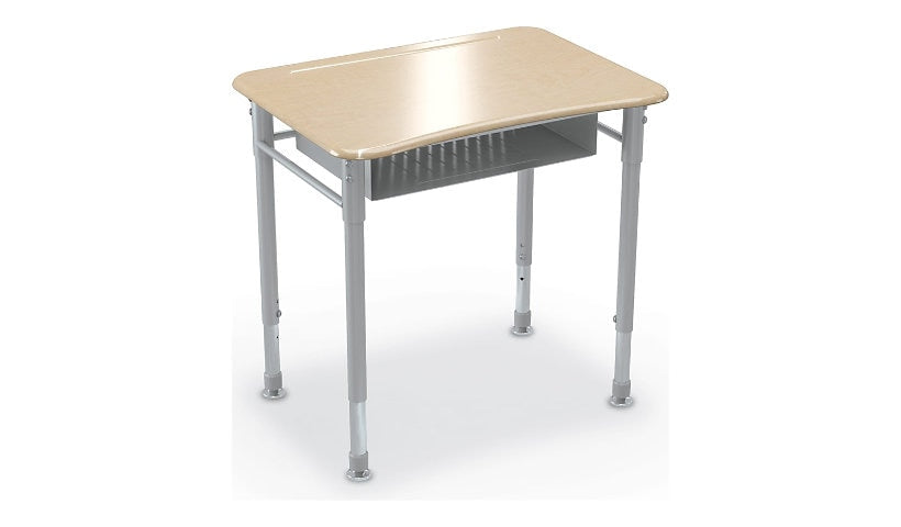 MooreCo Astute Student Desk, Fusion Maple, 2-Pack, 59082