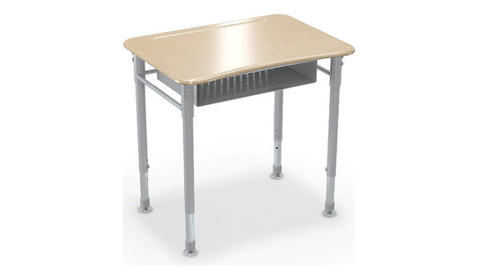 MooreCo Astute Student Desk, Fusion Maple, 2-Pack, 59082