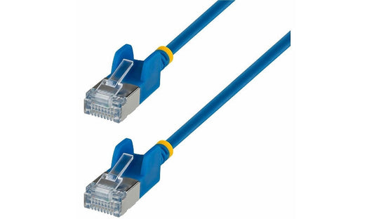 StarTech.com N6APATSTP34BLS-3FT Cat6a Ultra-Slim Shielded Patch Cable 3 ft Blue