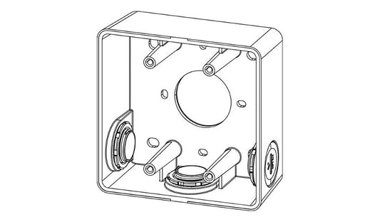Verkada ACC-INT-TS-COND Square Conduit Surface Box for Intercom