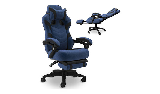 RESPAWN 110 Pro Reclining Gaming Chair, Blue Fabric, RSP-110V2F-BLU