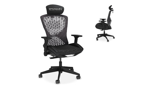 RESPAWN SPIRE Mesh Gaming Chair with Cooling Gel Cushion, Black
