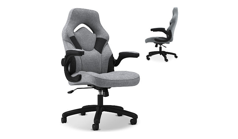 RESPAWN 3085 High-Back Racing Gaming Chair, Gray Fabric, RSP-3085F-GRY