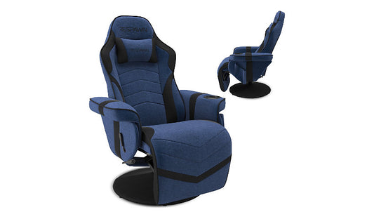 RESPAWN 900 Racing Gaming Chair with Footrest, Blue Fabric, RSP-900F-BLU