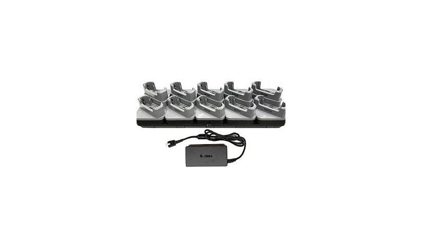 Zebra 10-Slot Charge-Only ShareCradle for Booted TC201/TC22/TC27