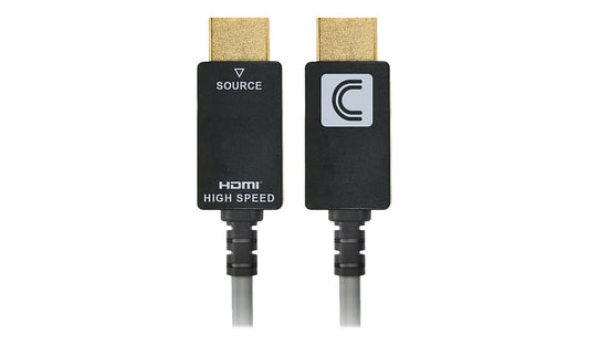 Comprehensive Pro AV/IT 32ft HDMI Male to Male Active Optical Cable, 18G 4K60 4:4:4, Plenum Rated, Gray, HD18G-32PROPAF