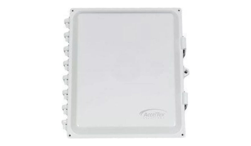 AccelTex ATS-00281 14x12x6 Polycarbonate Enclosure, Solid Door, Latch Lock