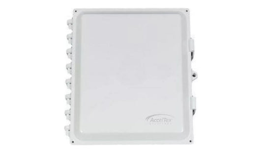 AccelTex ATS-00281 14x12x6 Polycarbonate Enclosure, Solid Door, Latch Lock