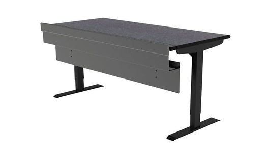 Spectrum Evolution Electric Sit/Stand Desk, 72x24in, Graphite Talc, 38923GTDB