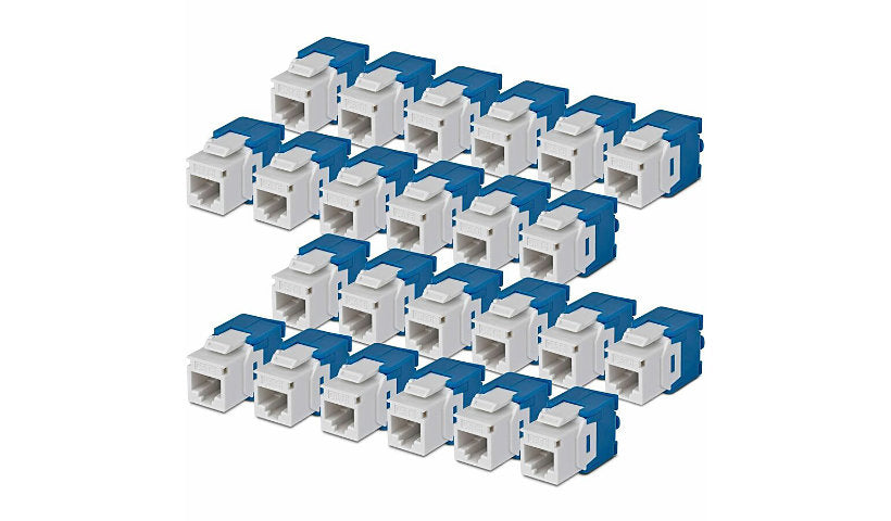 StarTech.com C6KEYTL180WH24PK Cat6 Keystone Jack 24-Pack RJ45 UTP White 3 Year