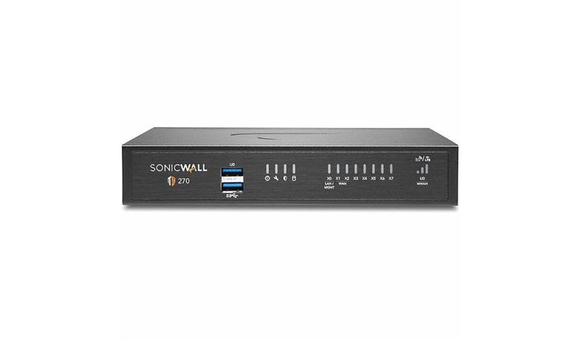 SonicWall TZ270 03-SSC-1251 Firewall, 8 Ports, Gen 7, Desktop
