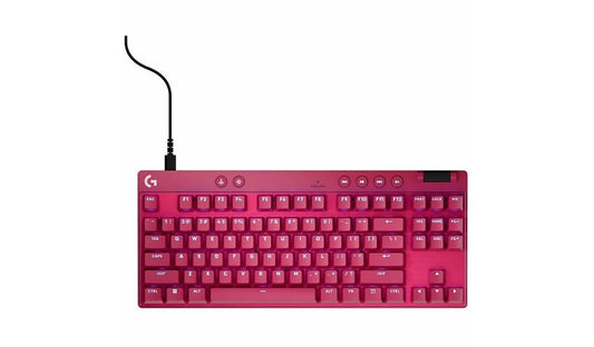 Logitech G PRO X TKL RAPID Magnetic Analog Wired Gaming Keyboard Pink 920-013133