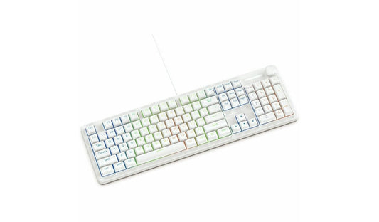 JLab Nightfall Full Size Wired Gaming Keyboard RGB Spill Resistant White 2 Year