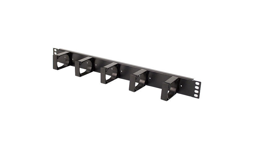 Rack 180-4409 Solutions 1U Horizontal Metal D-Ring Cable Manager 19 in