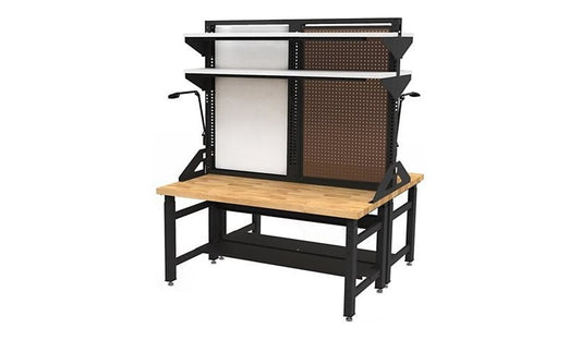 Safco TechWorks Typical 5 Rectangular Hutch Workstation, TWTYP5