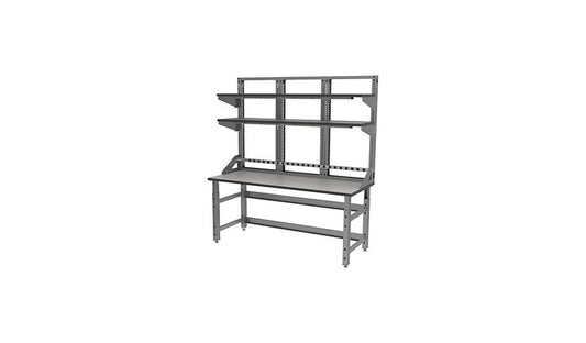 Safco TechWorks Typical 12 Rectangular Hutch Workstation, TWTYP12