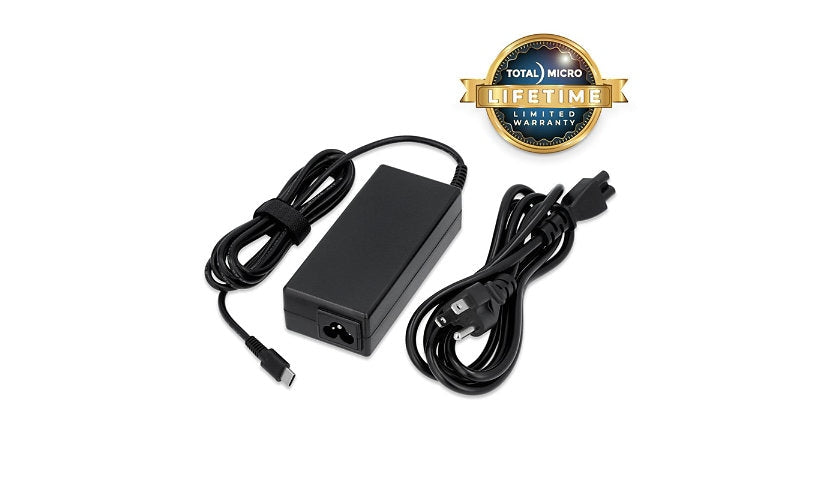 Total Micro 65W USB-C Adapter for Lenovo 5A11K67865 Limited Lifetime Warranty