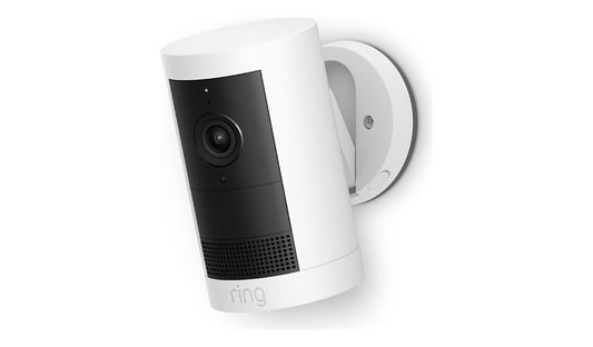 Ring Outdoor Cam Plus Plug-In 2K 2560x1440 Color Night Vision Wi-Fi 6 Alexa