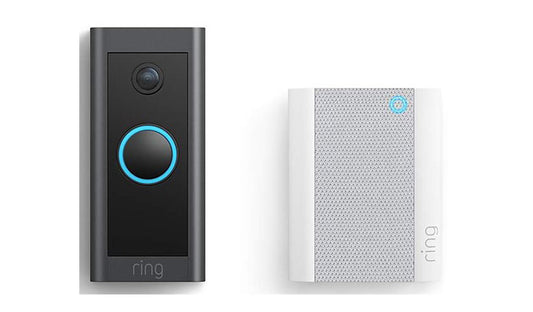 Ring Wired Video Doorbell 1st Gen 1080p 155 Degree View Black