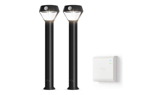 Amazon Solar Ground Uplighter 3500K Black Pack of 2 1 Year