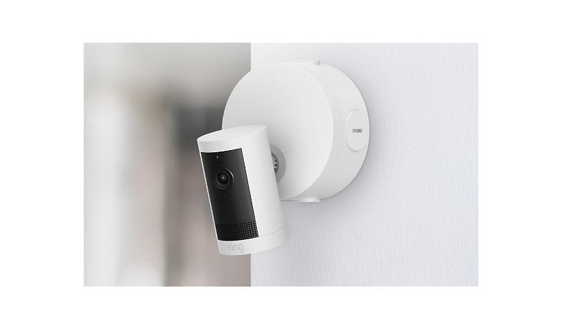 Ring Outdoor Camera Plus 2K Low-Light Sight Junction Box Adapter Wi-Fi 6 Alexa
