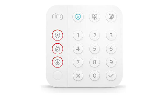 Ring Alarm Keypad 2nd Gen Z-Wave White Home Away Modes