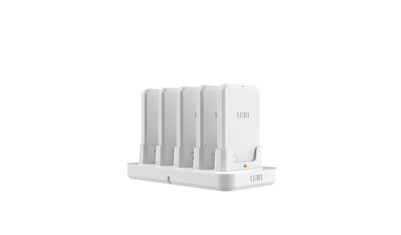 UAG WF0000194130 Flex 5 Bay Battery Charging Dock White Antimicrobial