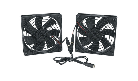 Middle Atlantic IFAN2-DC Rack Fan Kit Two DC Fans 138 CFM with Fan Guards