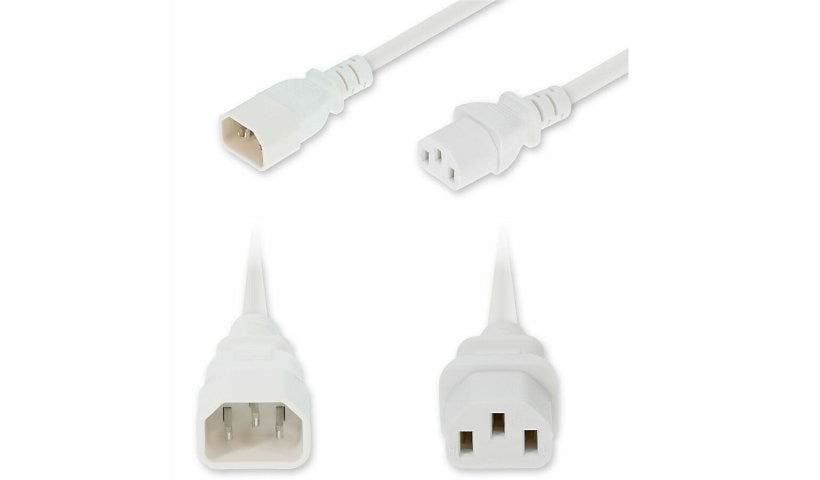 Proline PRO-C142C13C14G3FWE C14 to C13 PDU Extension Power Cord 3 ft 15A 250V