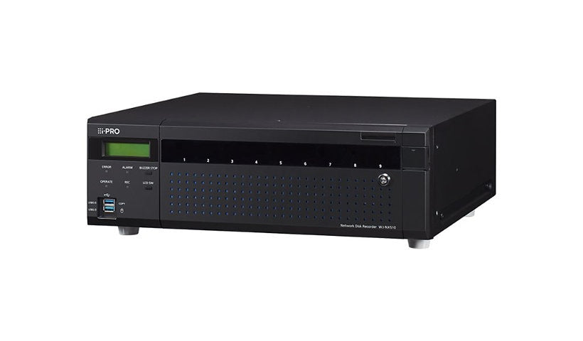 i-PRO NX Series WJ-NX510K 128 Channel NVR up to 972TB 9 HDD Bays