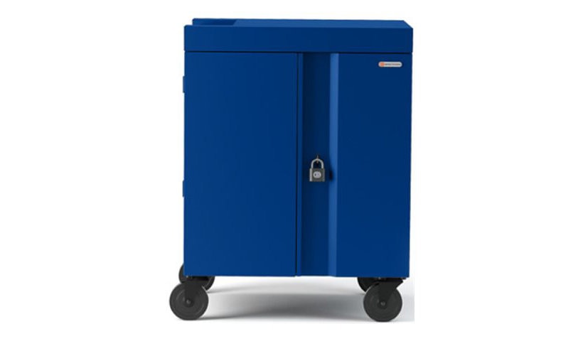 Bretford Cube AC Cart with 45W Outlets, 32 Devices, Royal Blue, TVC32PAC-45WRB