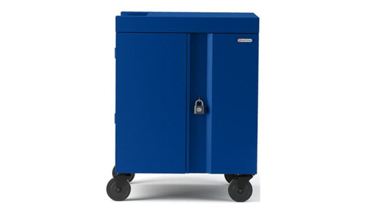 Bretford Cube AC Cart with 45W Outlets, 32 Devices, Royal Blue, TVC32PAC-45WRB