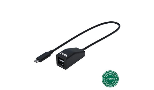 Plugable 2-Port USB-C Hub, Two USB-A 2.0 Ports, Bus Powered Splitter