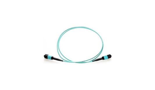 Axiom 5m (16.4ft) MTP/MPO Female to Female 12-Fiber OM4 Multimode Trunk Cable, Type-B, 50/125, Plenum-Rated OFNP, Aqua, TAA Compliant, AXG95085