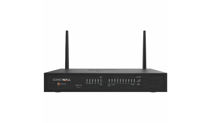 SonicWall TZ380W 03-SSC-7439 Wireless Firewall, Wi-Fi 6, 8 Ports