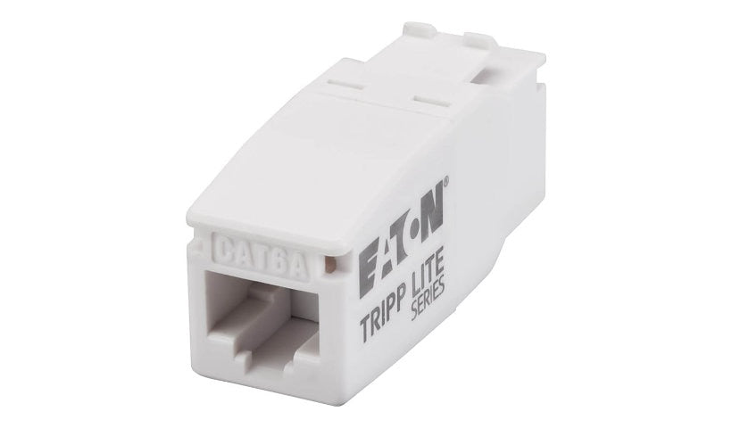 Eaton Tripp Lite Medical-Grade Ethernet Isolator Keystone Coupler, CAT6 RJ45 Female to Female, IEC 60601-1, 10G, TAA Compliant, White, N234-MI-KJ