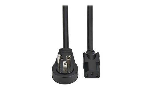 Tripp Lite P007-010-15RR Right-Angle NEMA 5-15P to C13 Computer Power Cord 10 ft