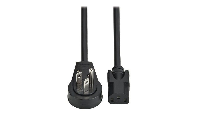 Tripp Lite P006-010-15RR Right-Angle NEMA 5-15P to C13 Computer Power Cord 10 ft