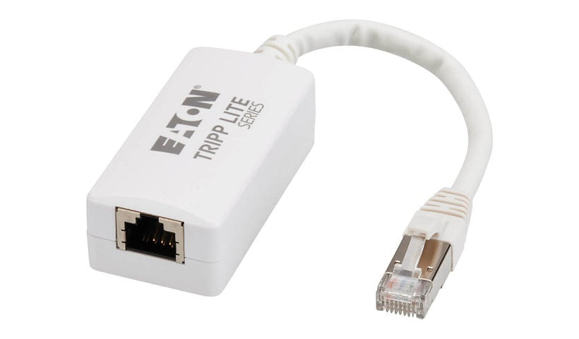 Eaton Tripp Lite 6in Medical-Grade Ethernet Network Isolator, CAT6 RJ45 Female to Male, IEC 60601-1, 10G, TAA Compliant, White, N234-MI-06N-BX