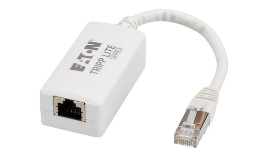 Eaton Tripp Lite 6in Medical-Grade Ethernet Network Isolator, CAT6 RJ45 Female to Male, IEC 60601-1, 10G, TAA Compliant, White, N234-MI-06N-BX